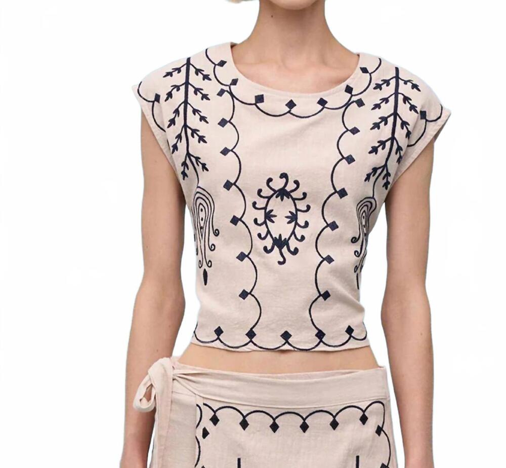 NEW ASTRID tour top in sand